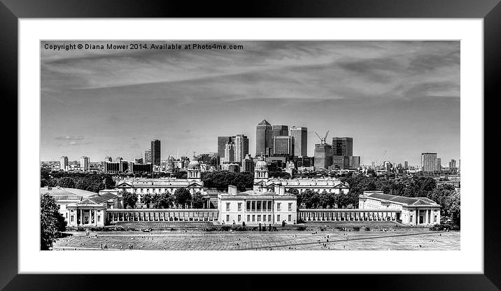 Greenwich Framed Mounted Print by Diana Mower