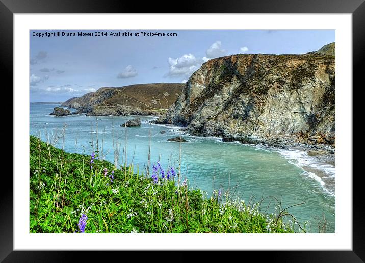 St Agnes Cornwall Framed Mounted Print by Diana Mower