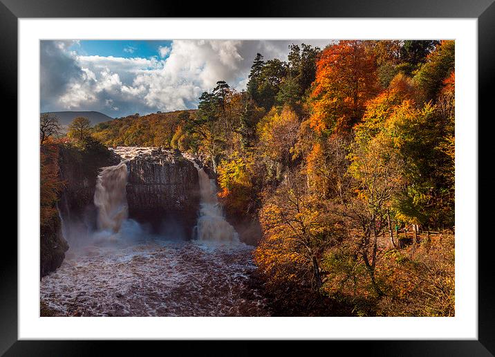 High Force Waterfall Framed Mounted Print by Gary Richardson
