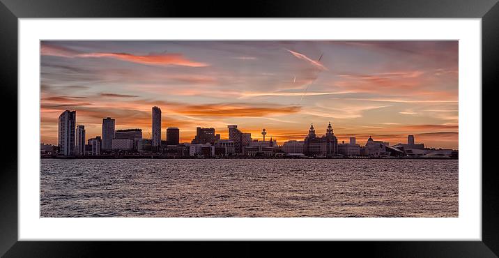 Liverpool Waterfront Framed Mounted Print by Jed Pearson
