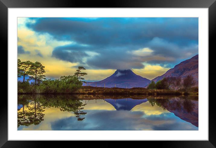 Stac Polly in the Highlands Framed Mounted Print by Tylie Duff Photo Art