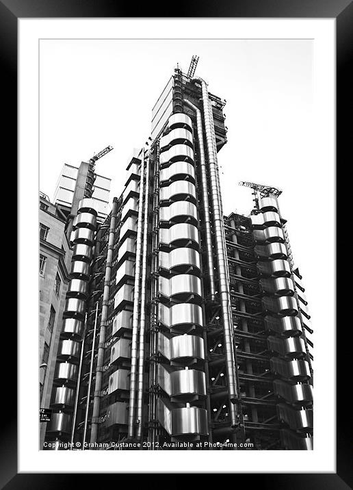 Lloyds Building Framed Mounted Print by Graham Custance
