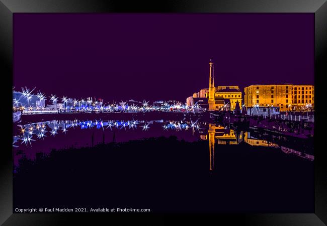 Canning Dock and Pumphouse Framed Print by Paul Madden