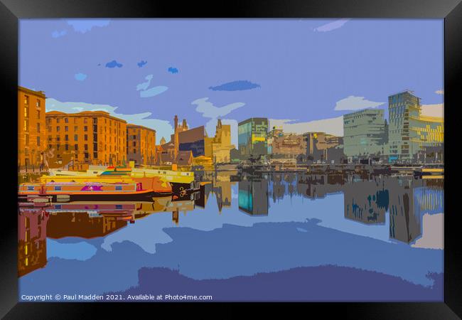 Salthouse Dock Liverpool Framed Print by Paul Madden