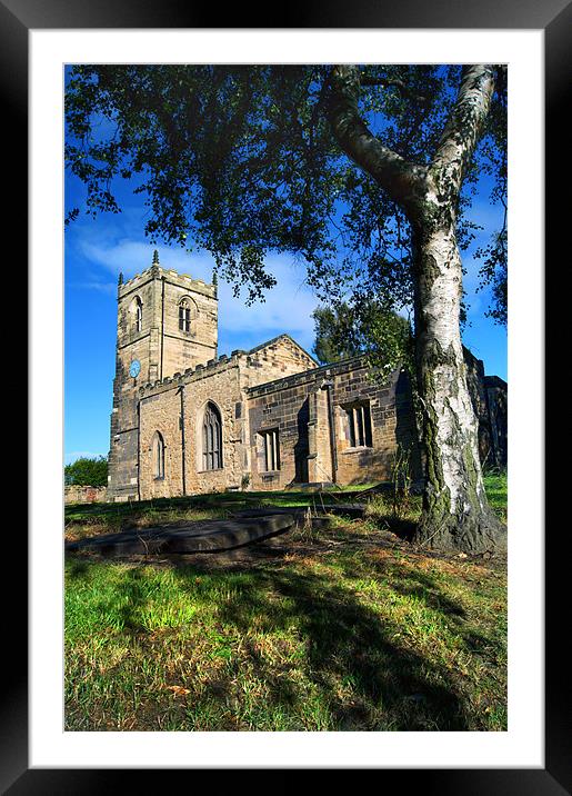 St Andrews Church, Bolton upon Dearne Framed Mounted Print by Darren Galpin