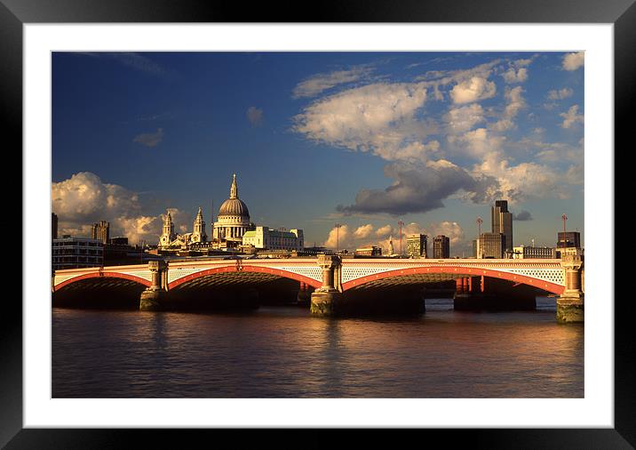 City of London Framed Mounted Print by Darren Galpin