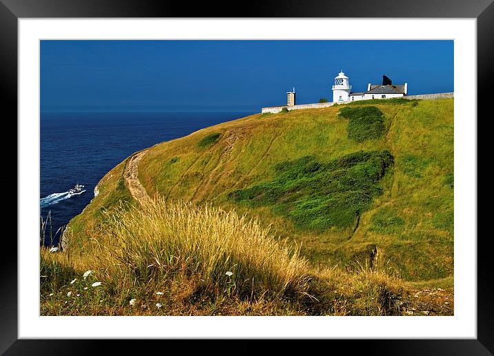 Anvil Point Lighthouse  Framed Mounted Print by Darren Galpin