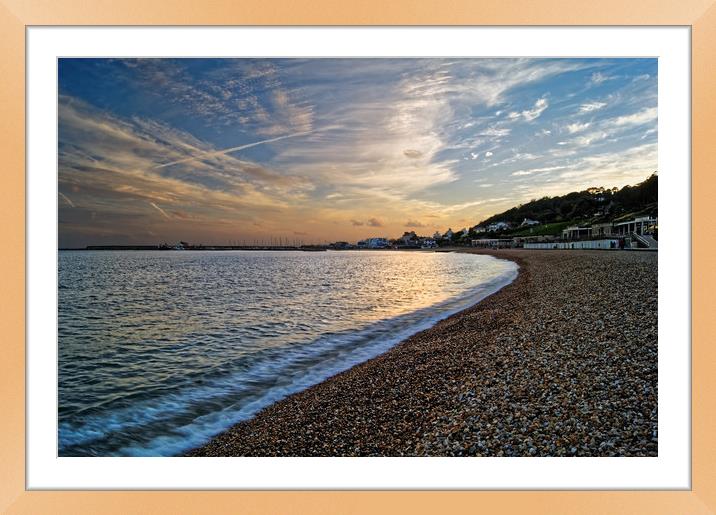 Lyme Regis Sunset                       Framed Mounted Print by Darren Galpin