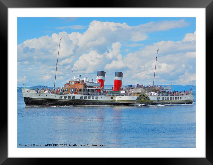 WAVERLEY AT LARGS Framed Mounted Print by austin APPLEBY
