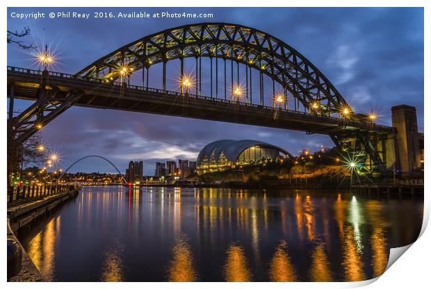 River Tyne Print by Phil Reay