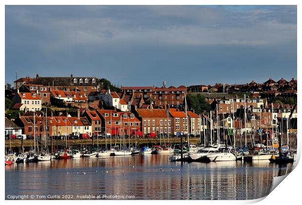 River Esk Whitby North Yorkshire Print by Tom Curtis