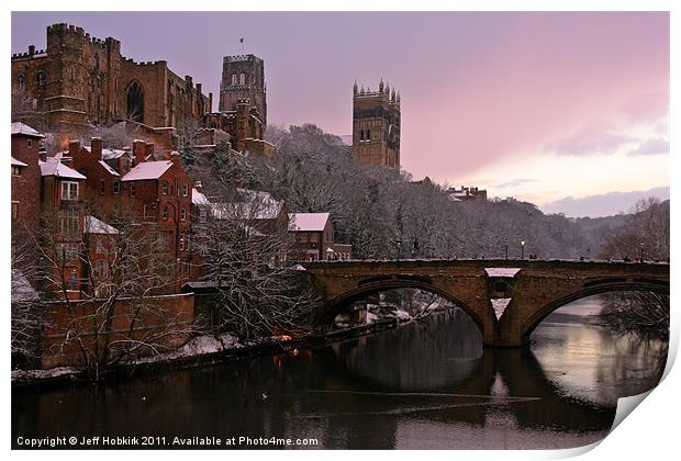 Durham Castle and Cathedral Print by Jeff Hobkirk