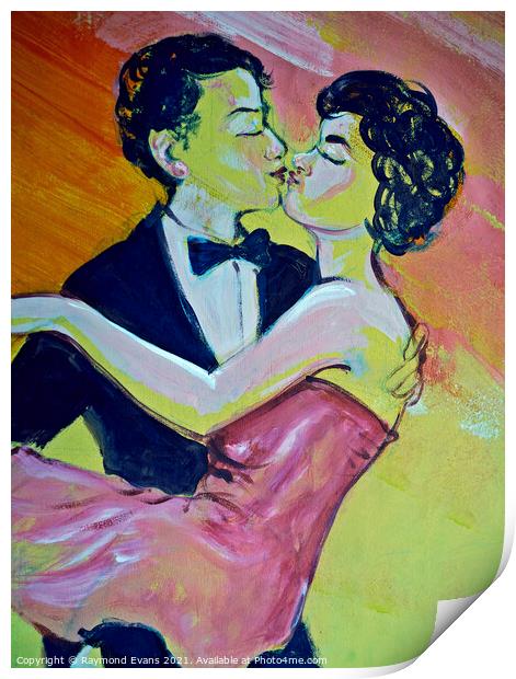 1950s romance Print by Raymond Evans