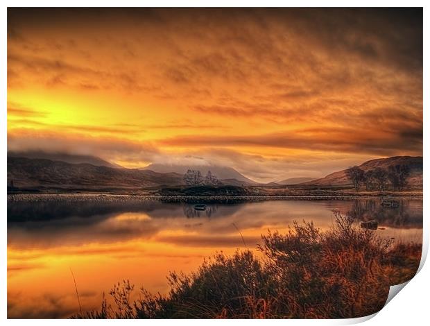 Loch Ba Sunrise, Scotland Print by Finan Fine Art Prints