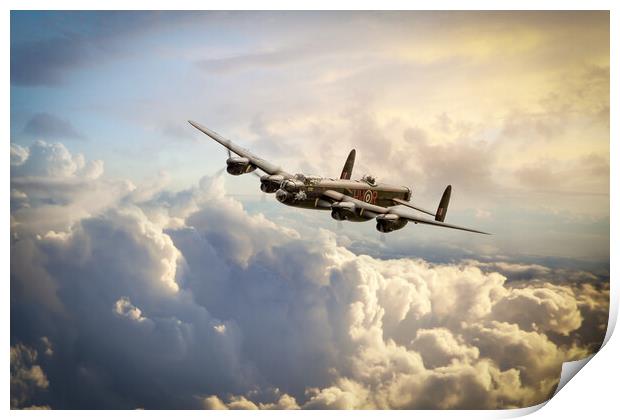 The Phantom - Lancaster Bomber Print by J Biggadike