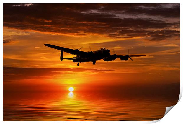 Avro Lancaster Landfall  Print by J Biggadike