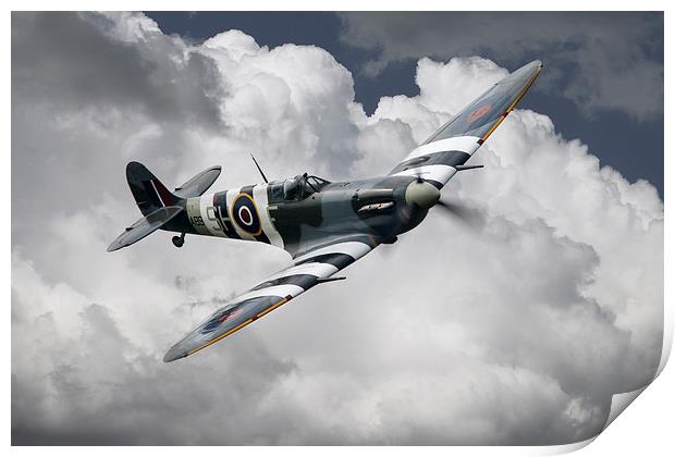 Spitfire Mk Vb AB910  Print by J Biggadike