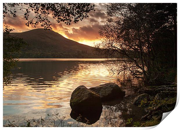 Loweswater Sunset Print by Richard Thomas