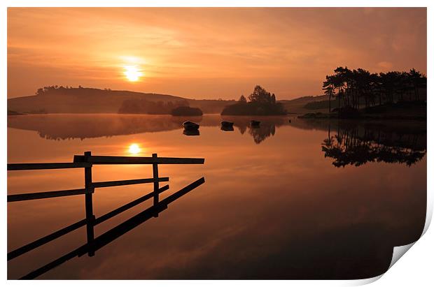 Knapps Loch Sunrise Print by Grant Glendinning